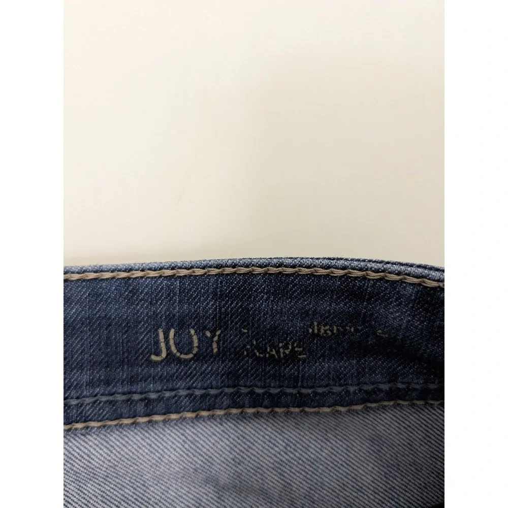 DL1961 Womens Joy Super High Rise Flare Jeans sz 28 Dark Wash Blue 4 Way Stretch - Picture 13 of 16
